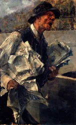 Le vendeur de journaux à Paris